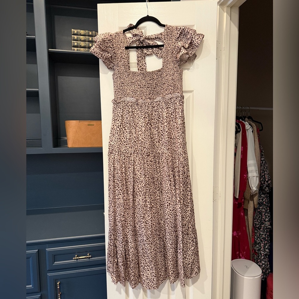 Majorelle leopard dress only worn one time very cute on from revolve clothing